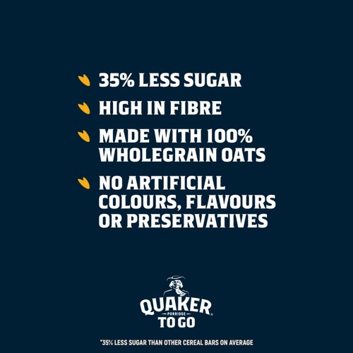 Quaker Porridge to Go Mixed Berries Breakfast Bars thumbnail 3