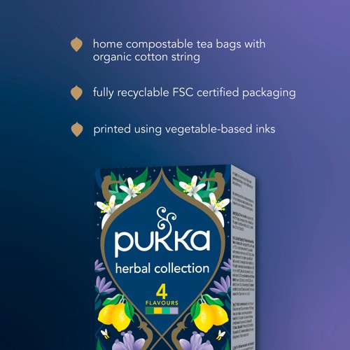 Pukka Organic Herbal Tea Collection, Four Flavours 20 Herbal Tea Bags thumbnail 3