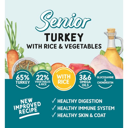 Naturo Senior Dog Turkey & Rice With Vegetables thumbnail 6