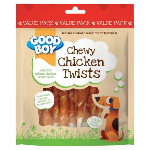 Good Boy Chicken & Hide Twisters Dog Treats