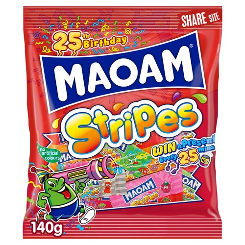 Maoam Stripes Sweets Share Bag 140g