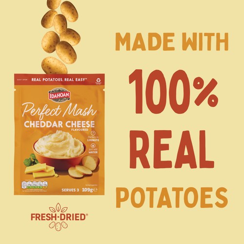 Idahoan Perfect Mash Cheddar Cheese  thumbnail 3