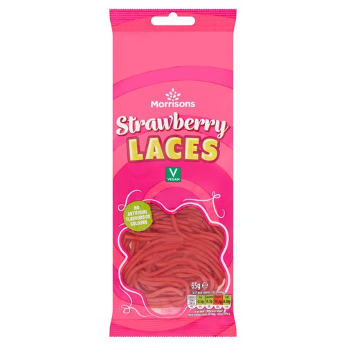 Morrisons Strawberry Laces 65g
