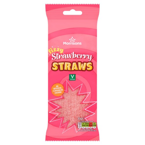 Morrisons Strawberry Straws 65g