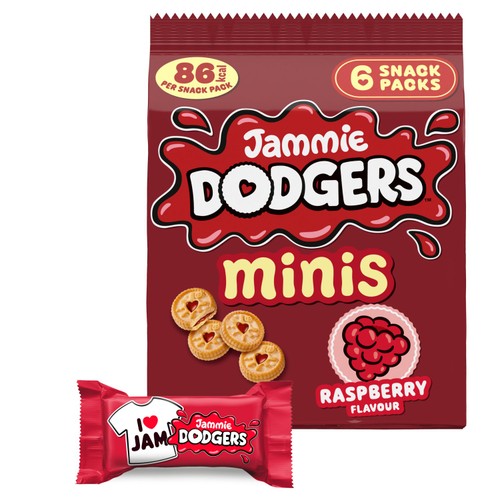 Jammie Dodgers Minis Raspberry Biscuits Multipack 6 Packs