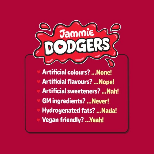 Jammie Dodgers Minis Raspberry Biscuits Multipack 6 Packs thumbnail 2