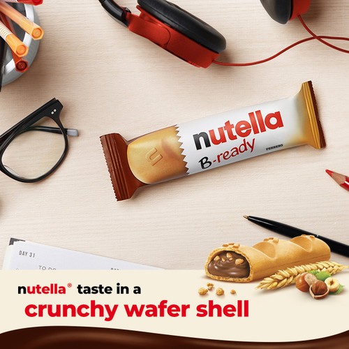 Nutella B-ready Chocolate & Hazelnut Wafer Biscuit Snack Bars Multipack thumbnail 5
