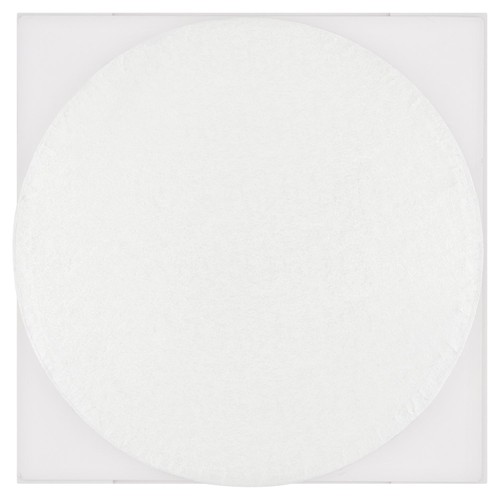 Morrisons round 10" cake drum, 12mm thick. With a white square 12" box thumbnail 2