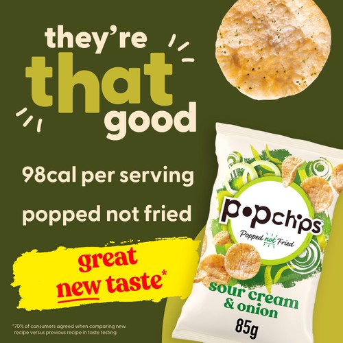 Popchips Sour Cream & Onion thumbnail 2