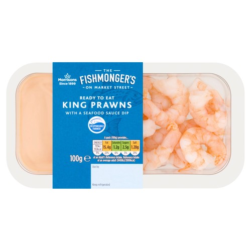Morrisons King Prawns With Seafood Sauce