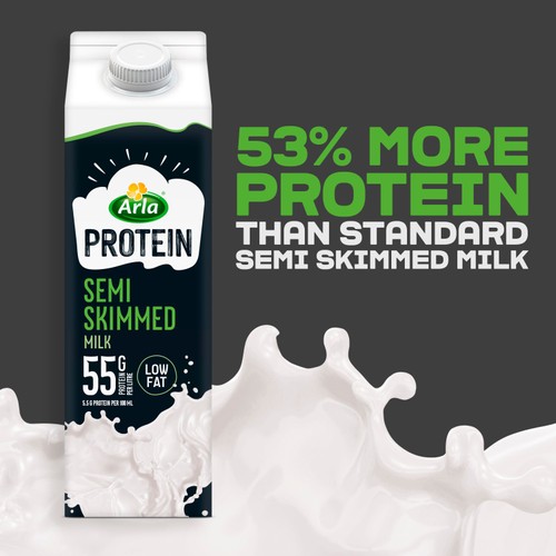 Arla Protein Semi Skimmed Milk 1L thumbnail 4