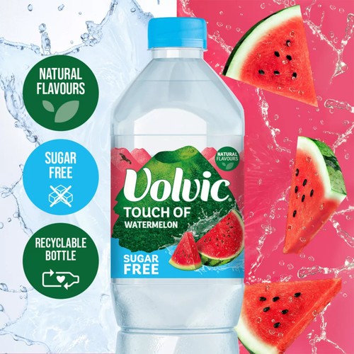 Volvic Touch of Fruit Sugar Free Watermelon Natural Flavoured Water thumbnail 2