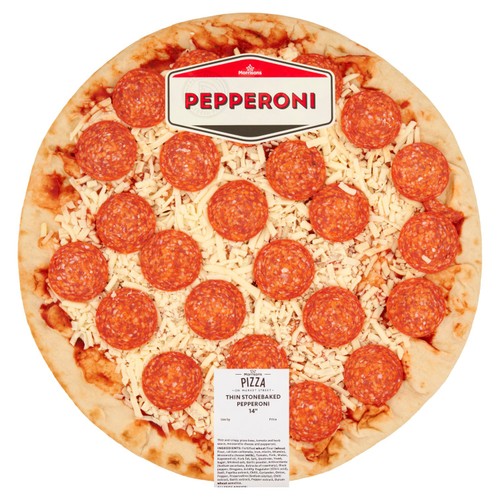 Market Street Pepperoni Thin Stonebaked 14" Pizza