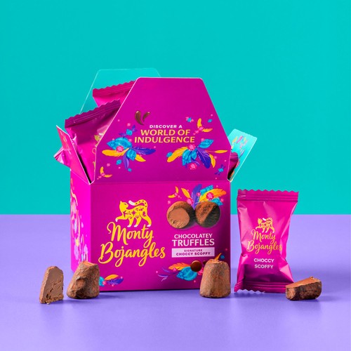 Monty Bojangles Chocolatey Truffle Gift Box 135g thumbnail 2