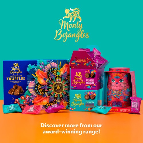 Monty Bojangles Chocolatey Truffle Gift Box 135g thumbnail 4