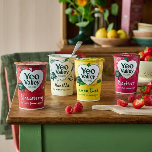 Yeo Valley Organic Raspberry Yogurt 450g thumbnail 5