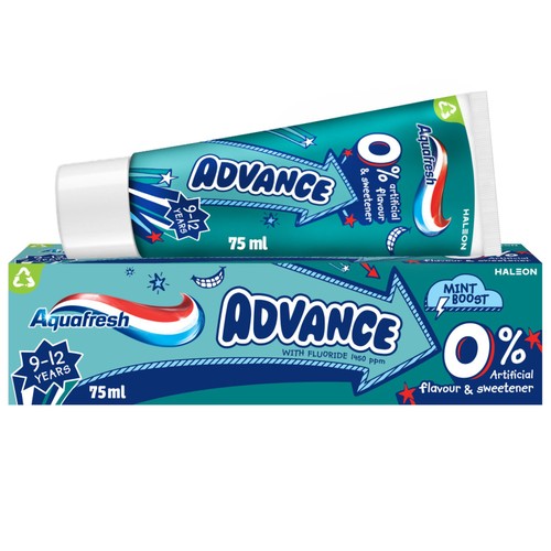 Aquafresh Kids Advance Toothpaste 9-12 Years, 75ml