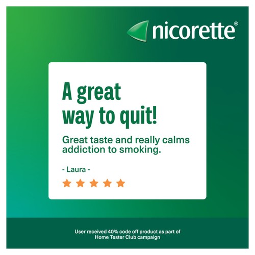 Nicorette Icy White 2mg Gum (Stop Smoking Aid) thumbnail 3