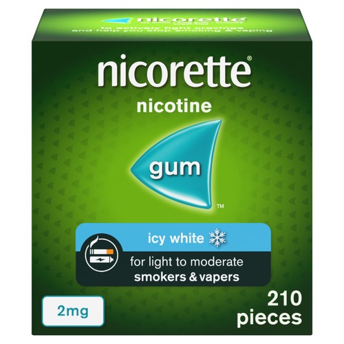 Nicorette Icy White 2mg Gum (Stop Smoking Aid) thumbnail 6