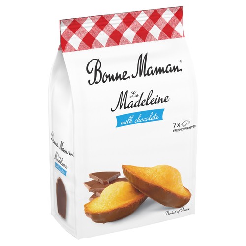 Bonne Maman Madeleine With Milk Chocolate Freshly Wrapped Cakes  thumbnail 2