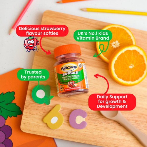 Haliborange Multivitamin  Softies 60's Strawberry thumbnail 5