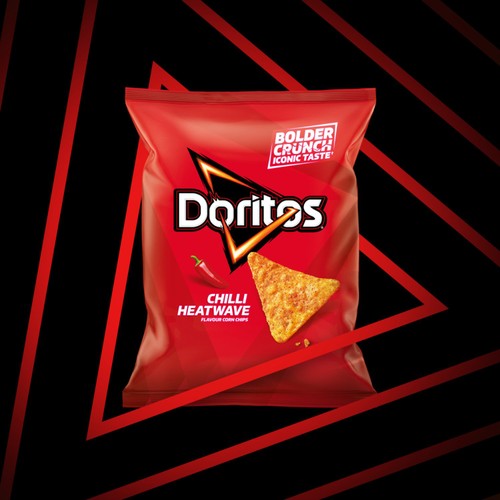 Doritos Chilli Heatwave Tortilla Chips Crisps 40g thumbnail 3