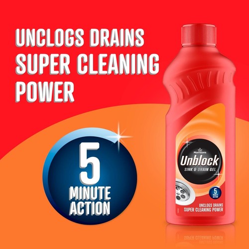 Morrisons Sink & Drain Gel Unblocker   500ml thumbnail 4