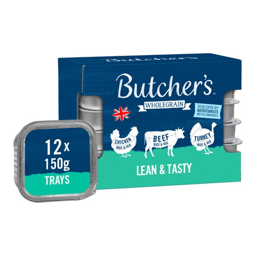 Butcher's Wholegrain Lean & Tasty Low Fat Dog Food Trays Variety Pack thumbnail 4