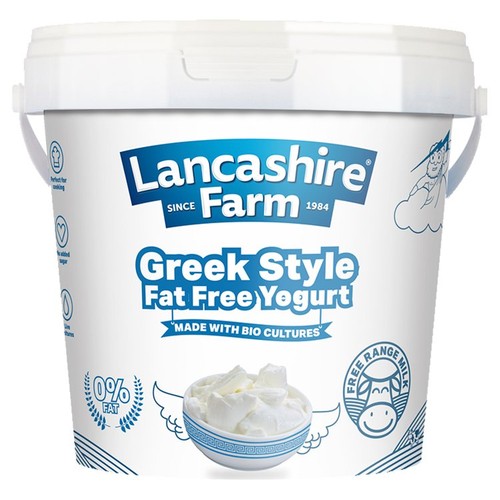 Lancashire Farm Low Sugar Greek Style Fat Free Yogurt 1kg