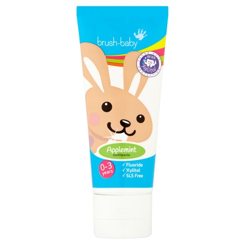 Brush-Baby Applemint Teething Toothpaste 0-3 Years 