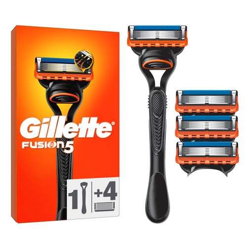 Gillette Fusion5 Starter Pack Handle + 4 Razor Blades