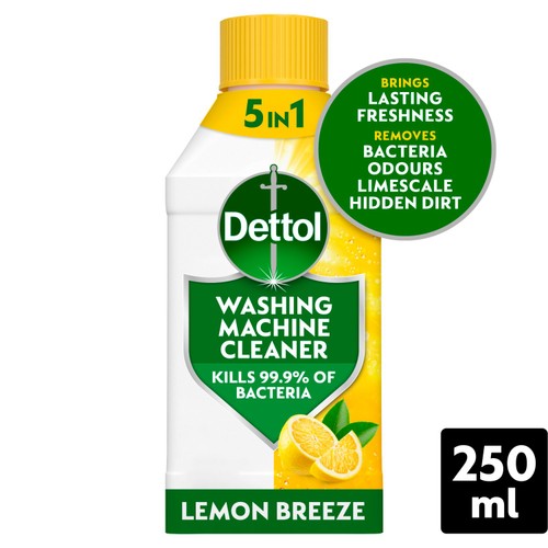 Dettol 5-In-1 Lemon Breeze Antibacterial Washing Machine Cleaner
