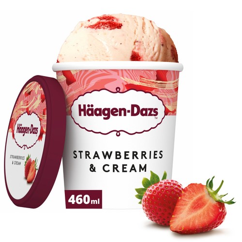 Haagen-Dazs Strawberry & Cream Ice Cream
