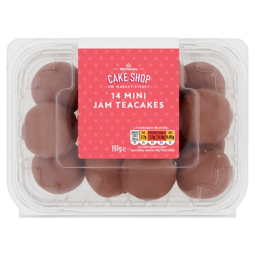 Market Street Mini Milk Chocolate Jam Teacakes 