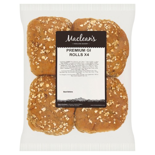 Maclean's Highland Bakery Premium GI Rolls 4 Pack