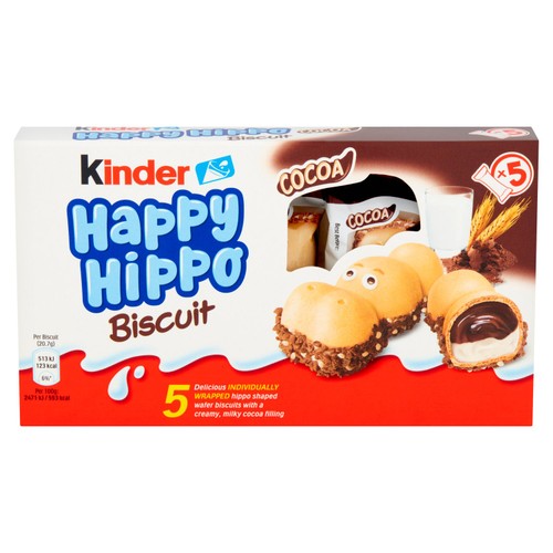 Kinder Happy Hippo Cocoa Cream Biscuits thumbnail 2