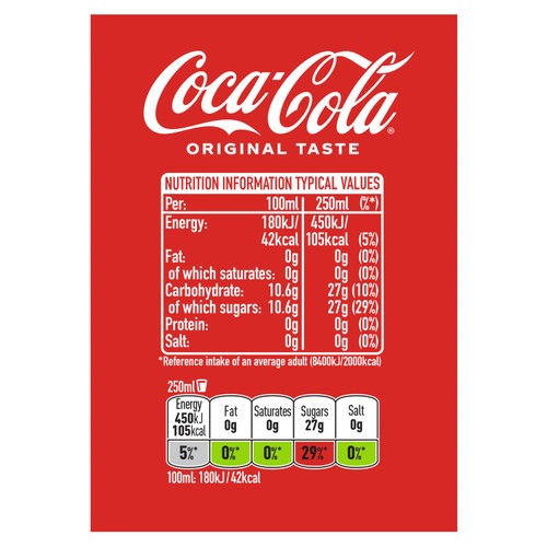 Coca-Cola Original Taste 4 x 250ml thumbnail 4