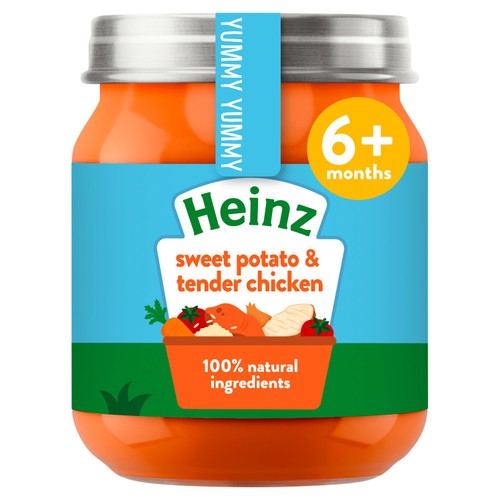 Heinz Sweet Potato & Tender Chicken Baby Food Jar 6+ Months