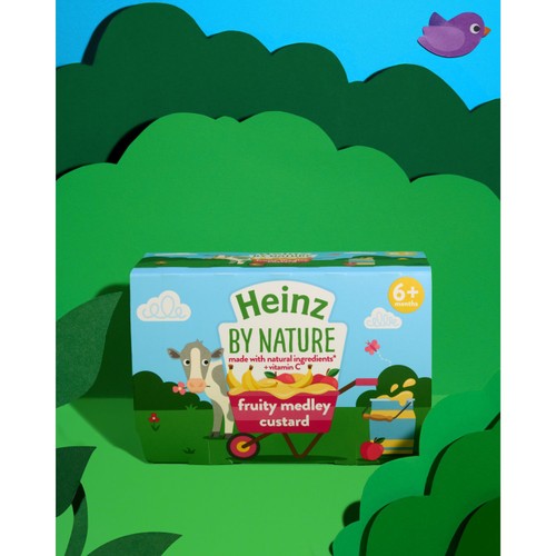 Heinz By Nature Fruity Medley Custard Baby Food Dessert Pots 6+ Months thumbnail 3