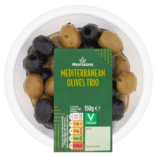 Morrisons Mediterranean Olive Trio 150g