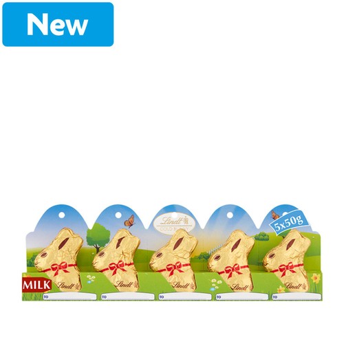 Lindt Gold Bunny Easter Milk Chocolate 5 x 10g