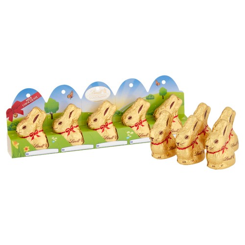 Lindt Gold Bunny Easter Milk Chocolate 5 x 10g thumbnail 3