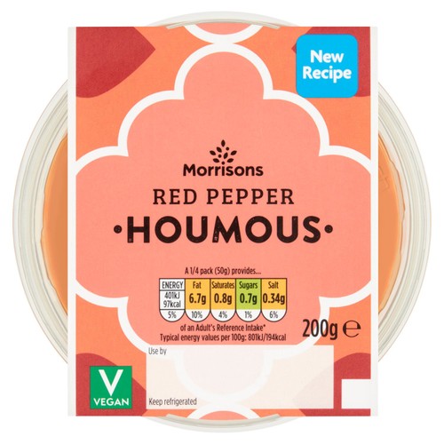 Morrisons Red Pepper Houmous 200g
