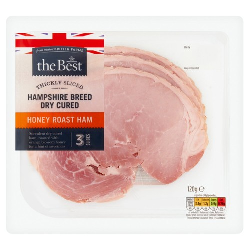 Morrisons The Best Thickly Sliced Dry Cured Honey Roast Ham