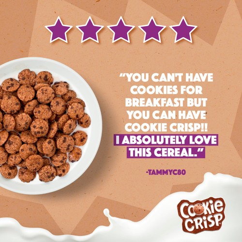 Nestle Cookie Crisp Chocolate Cereal 500g thumbnail 4