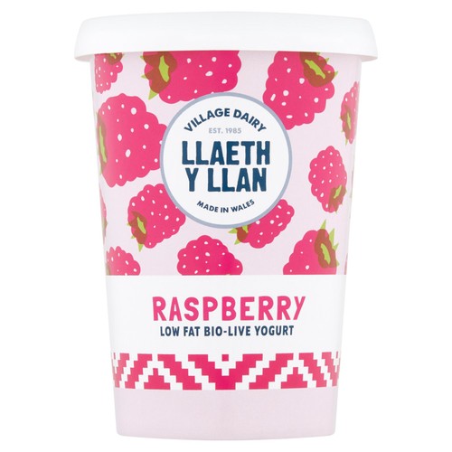 Village Dairy Llaeth Y Llan Raspberry Yogurt 450g