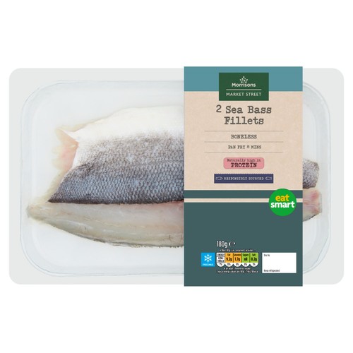 Morrisons 2 Sea Bass Fillets 180g thumbnail 2