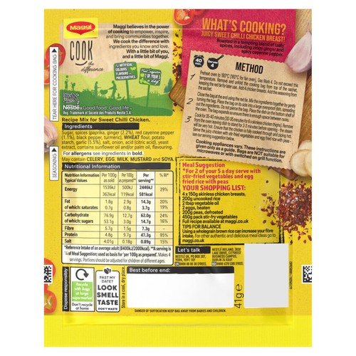 Maggi Juicy Sweet Chilli Halloumi Herb and Spice Seasoning Mix thumbnail 2