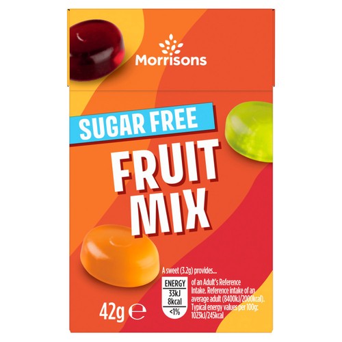 Morrisons Sugar Free Fruit Mix Sweets 42g