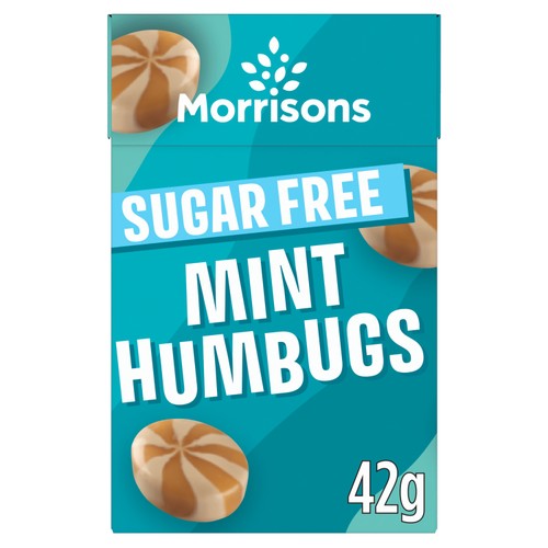 Morrisons Sugar Free Mint Humbugs 42g